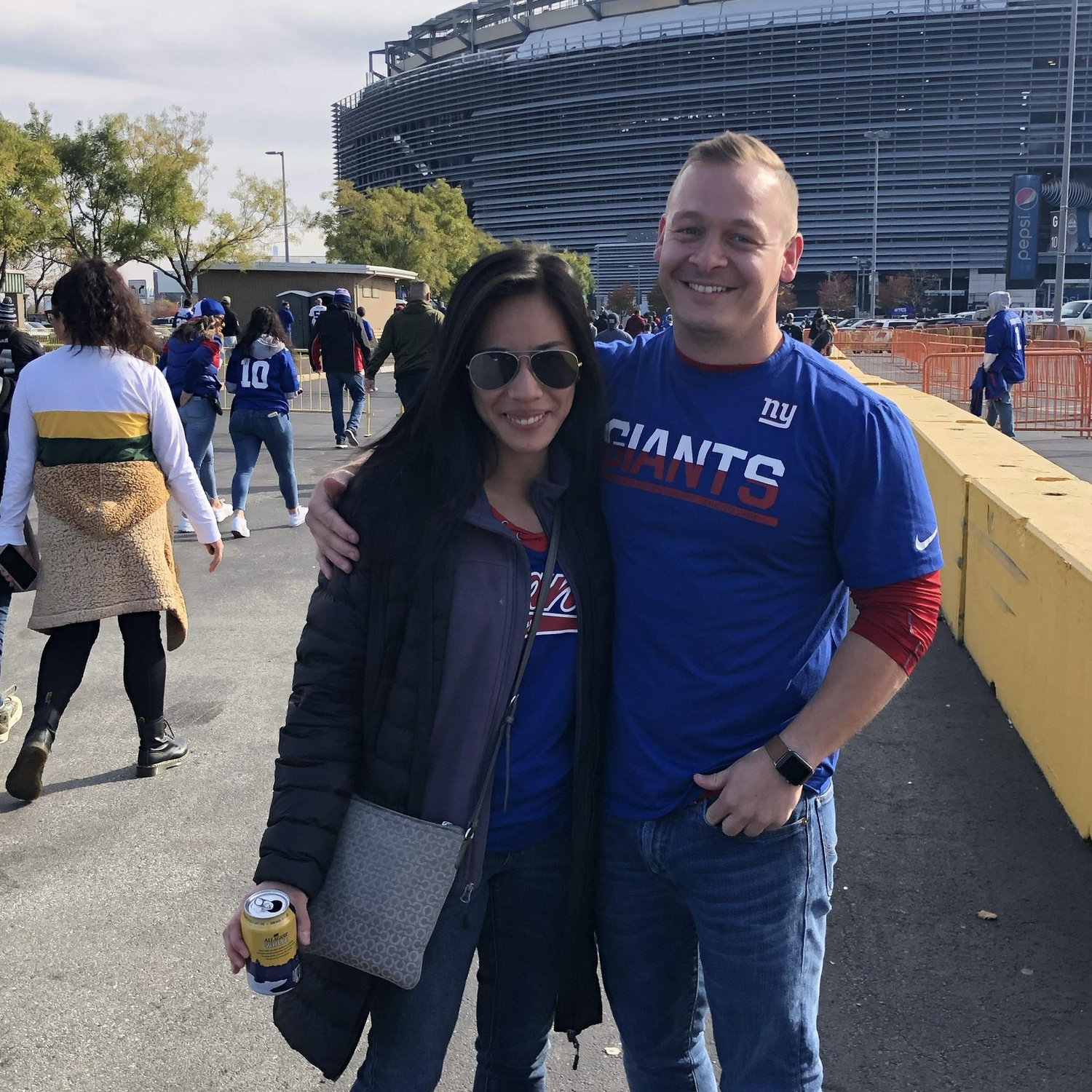 Ironically, our first football game together wasn't the Bucs
