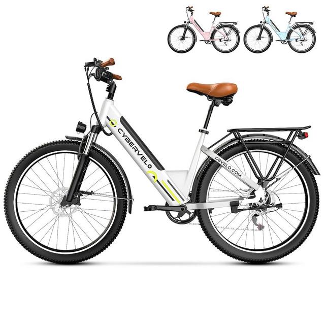 CBVELO 1000W Ebikes for Adults，80 Miles Max Range Removable Battery Ebike，26" Electric Bike for Adults Adult Electric Bike for Commute（7-Speed）