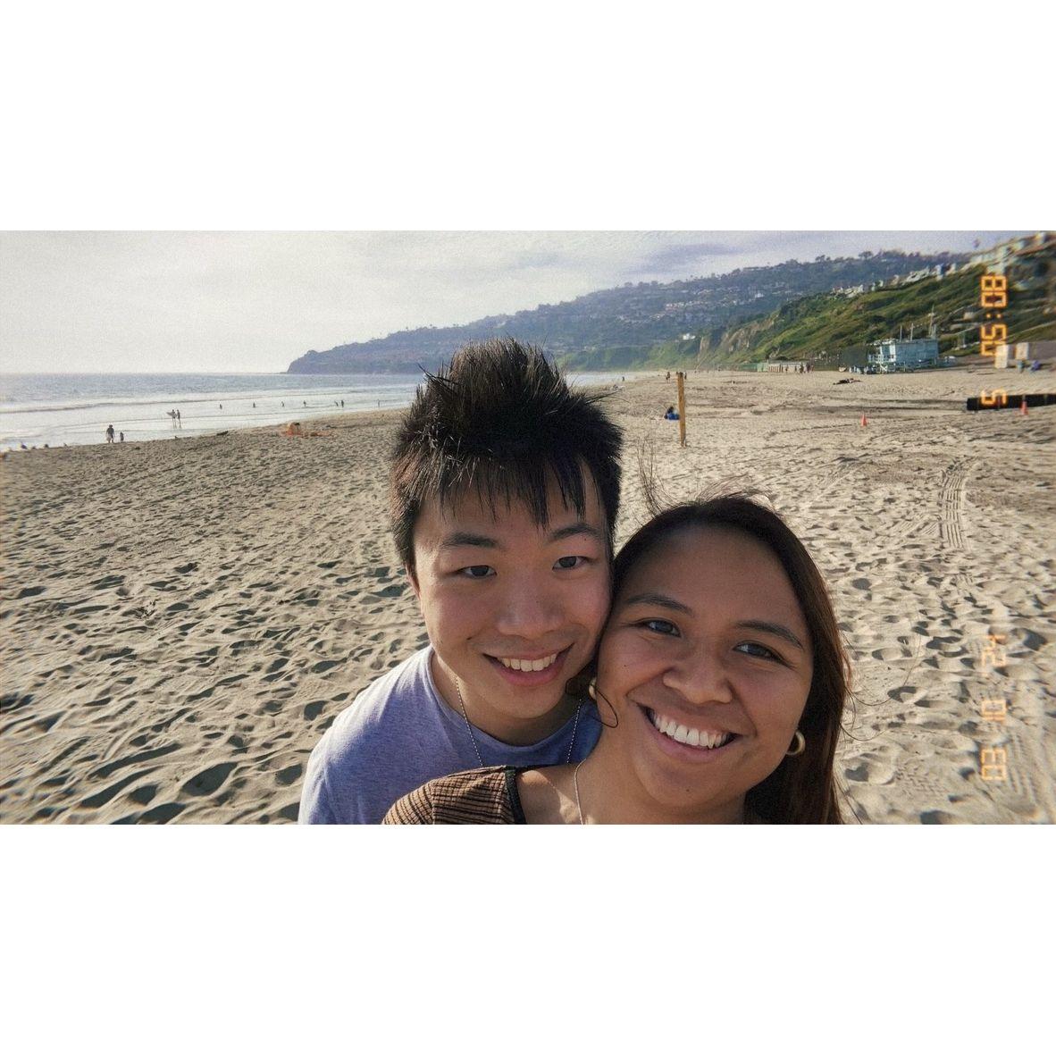 Some of our dates would be walking around Torrance Beach.