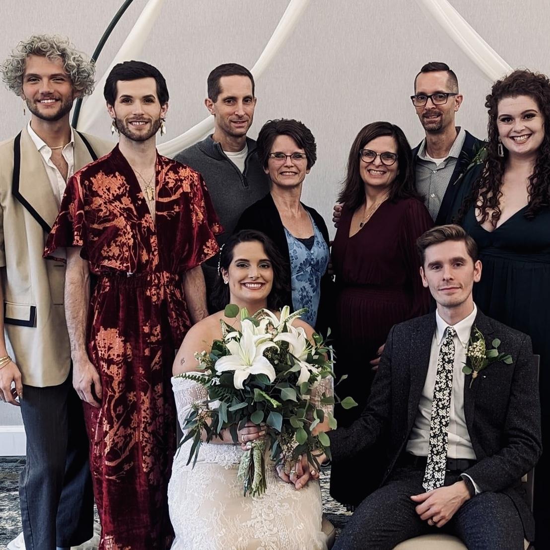 The Bedwell wedding in Land Between the Lakes, December 2022.