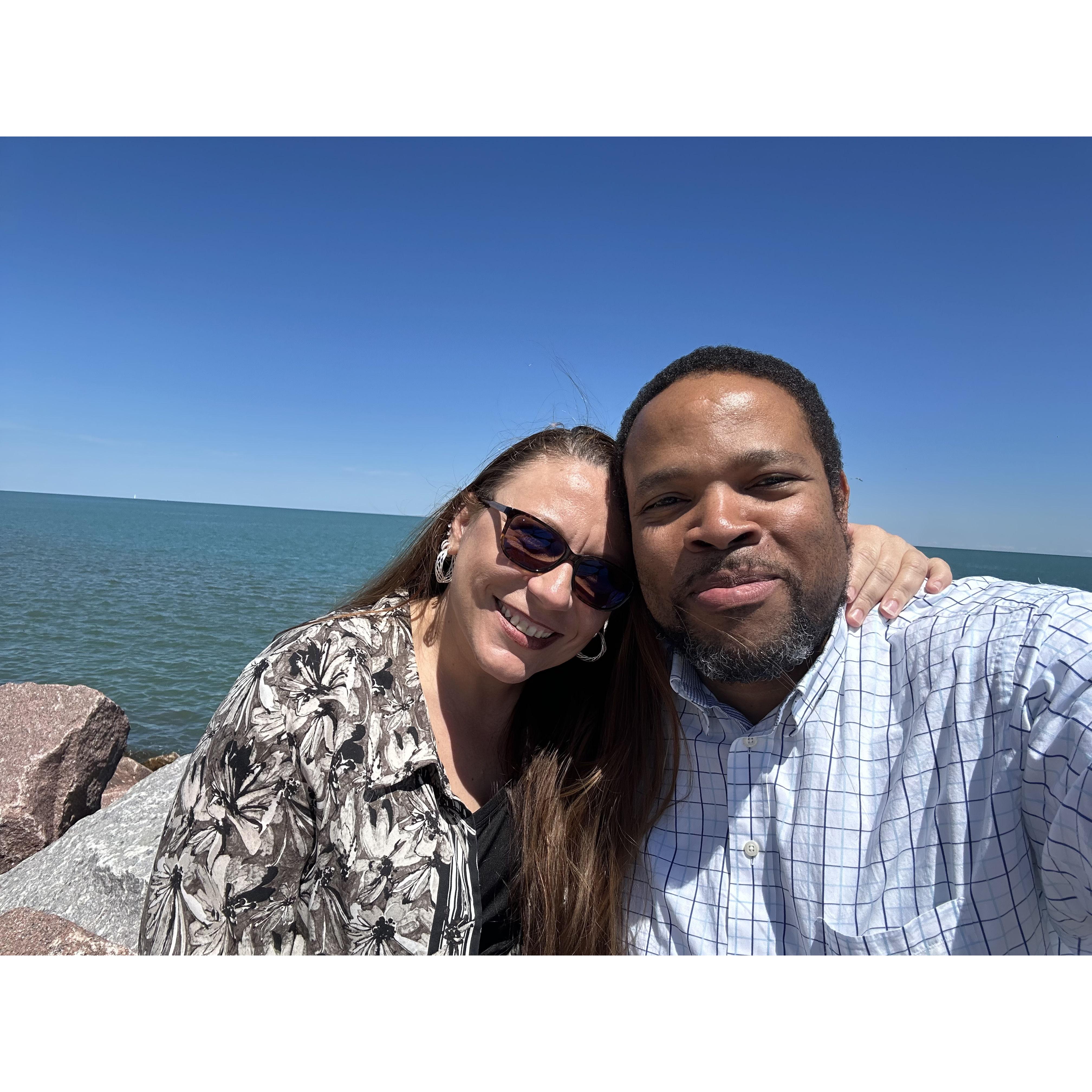 Our trip to Kenosha, WI. This Memorial Day weekend, we went up to receive my (Cherish) Grandpa's blessing for our marriage. I asked Grandpa to walk me down the aisle last year before Mark and I dated.