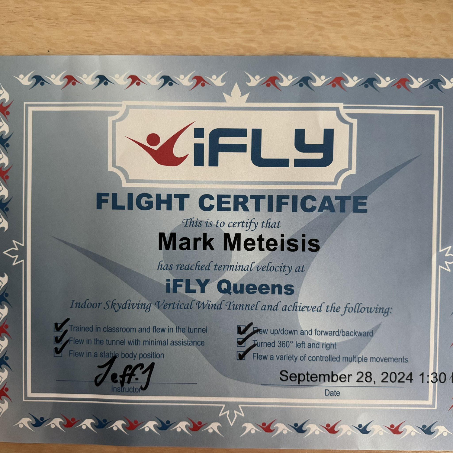 We're certified flyers!