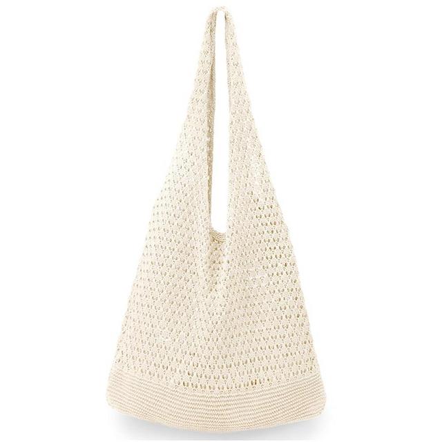 hatisan Crochet Bags for Women Summer Beach Tote Bag Aesthetic Tote Bag Hippie Bag Knit Bag