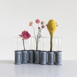 Glass Vase Set with Stand