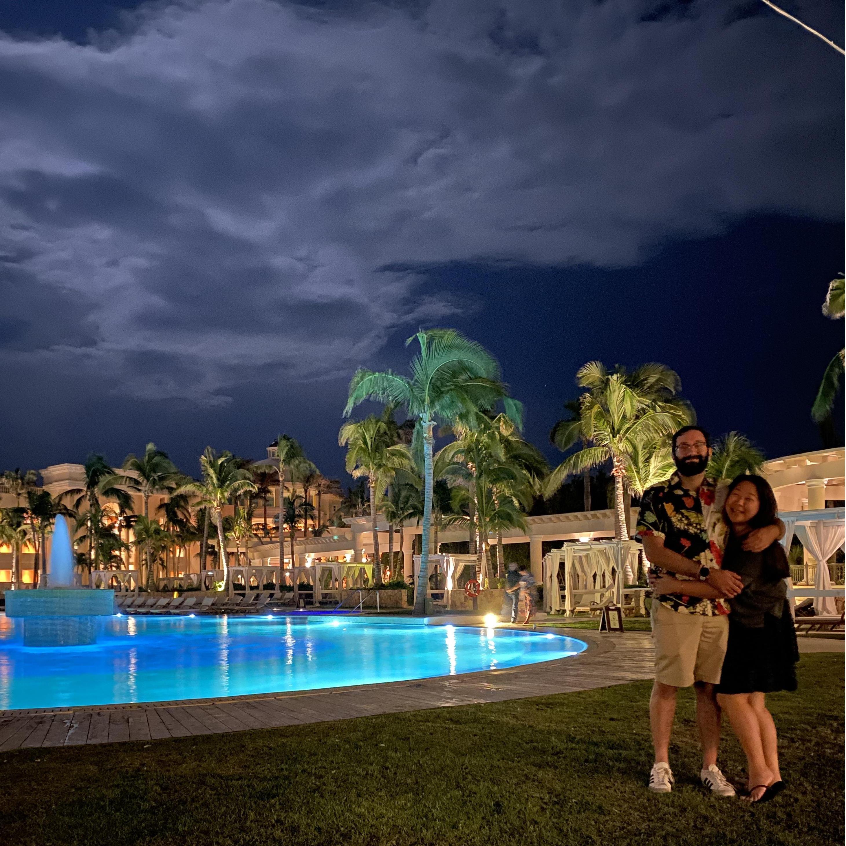 Our first overseas trip together to Cancun, timed perfectly after our engagement