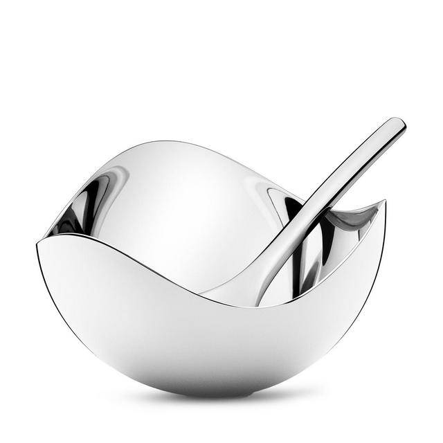 Georg Jensen - Bloom Salt Cellar & Spoon