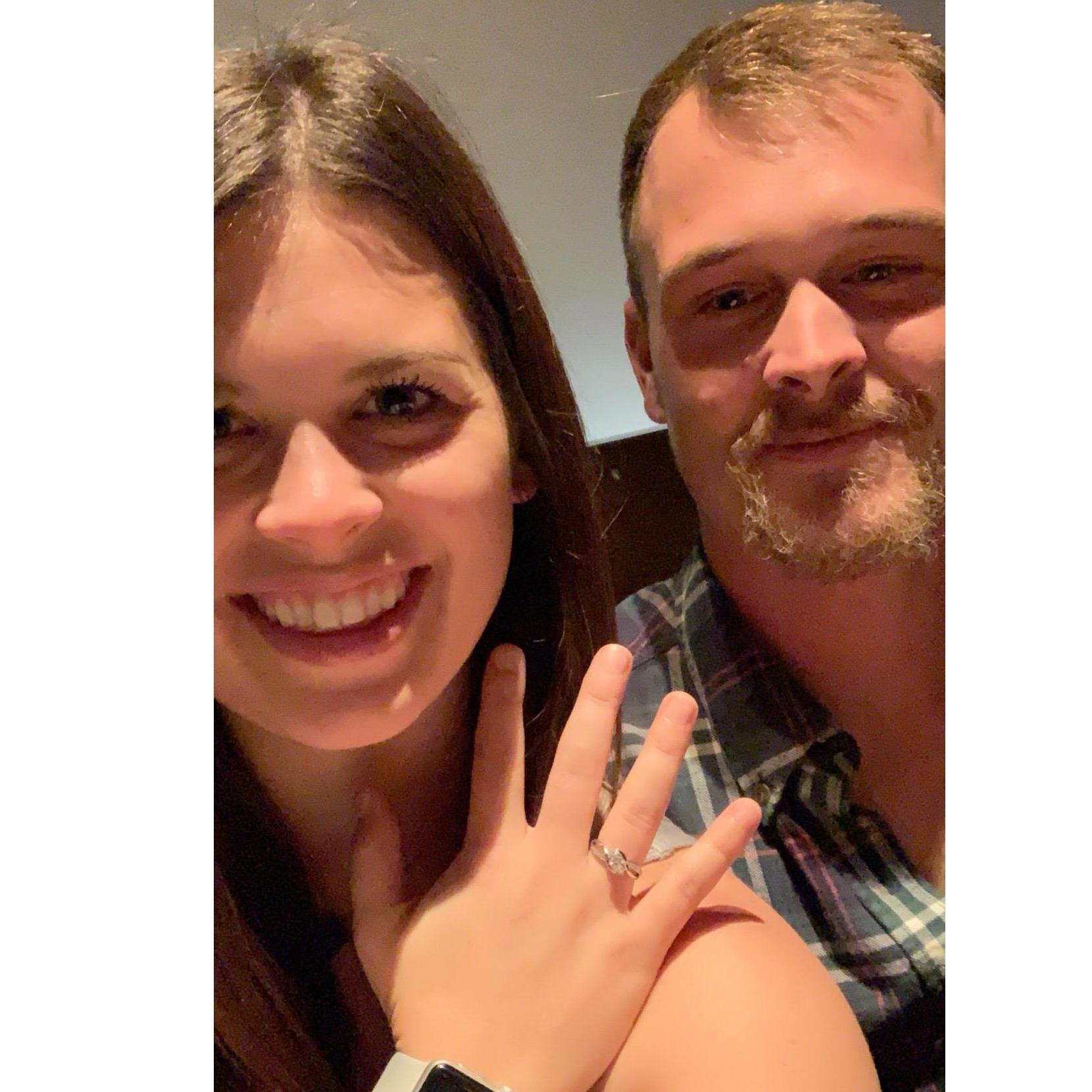 The night he asked and I said yes!