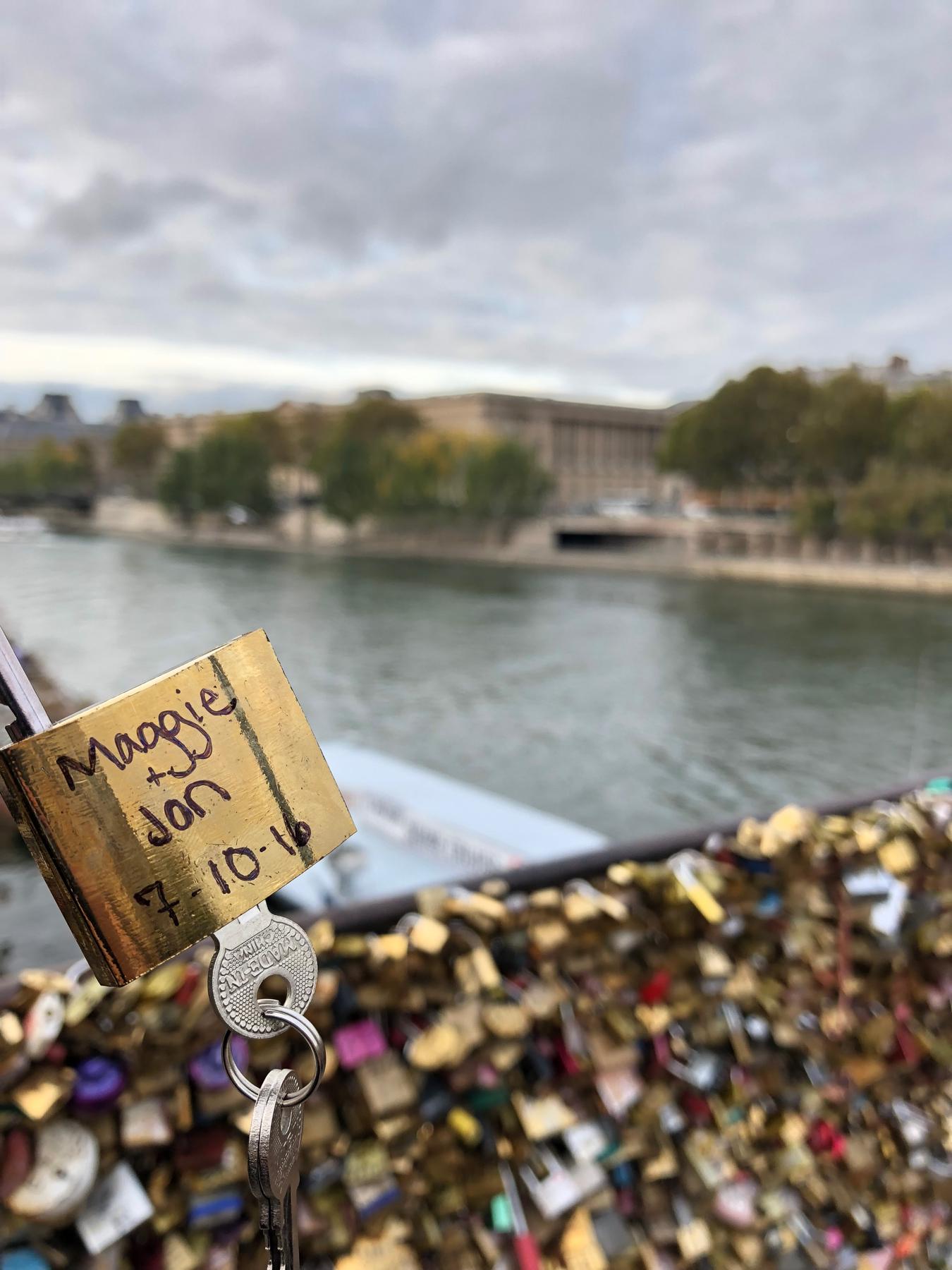 When Jonathan visited Maggie in 2017 during her study abroad - and had to sneak into student housing, or risk sleeping on the cobbled streets of Paris.