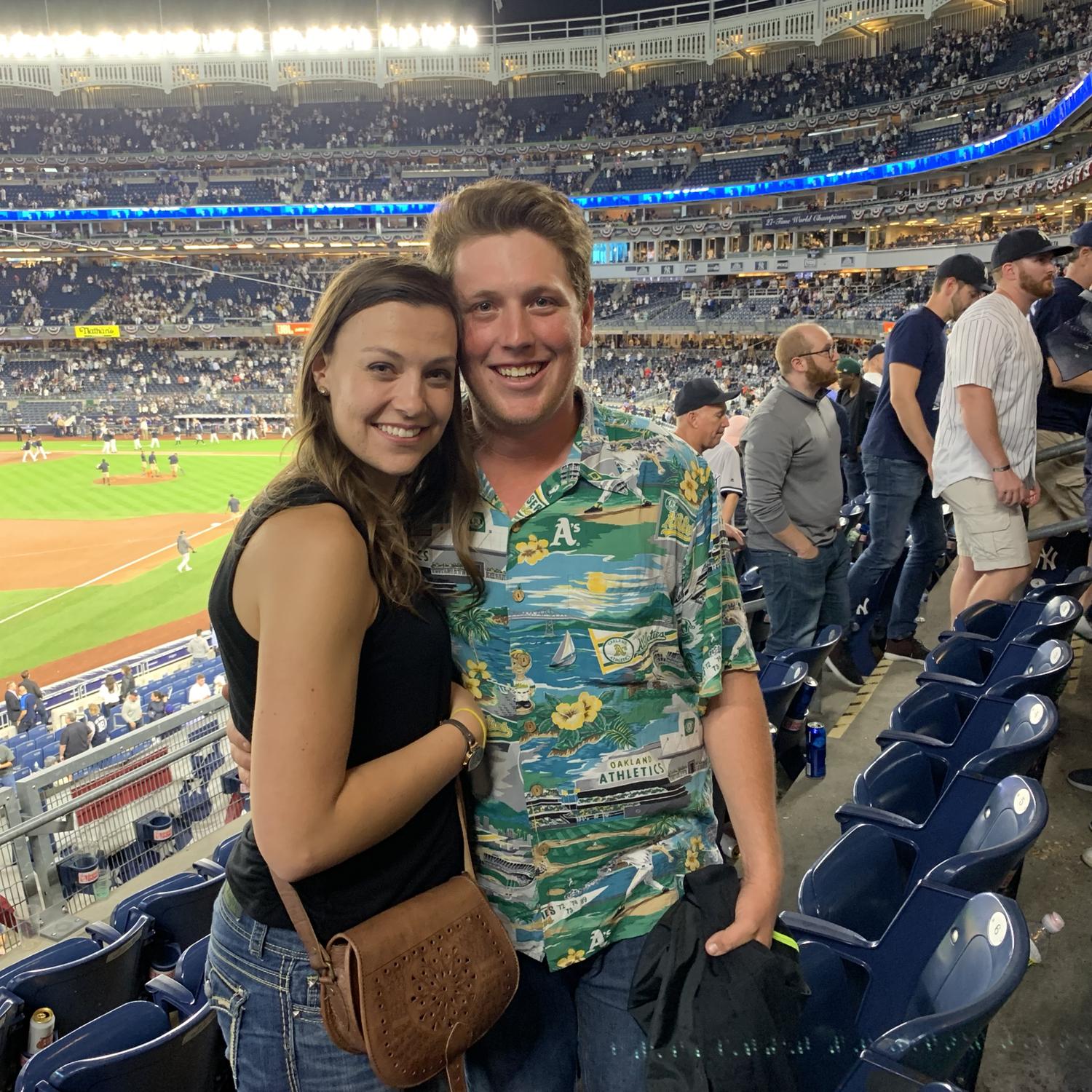Our first "official" date at the 2018 ALDS Wild Card Game at Yankee Stadium