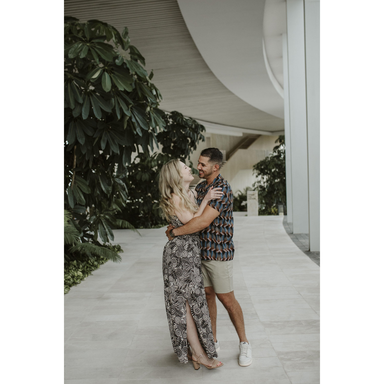 When Megan thought that the hotel was just offering a complimentary photoshoot to celebrate our 3-year anniversary...but really it was her engagement shoot.