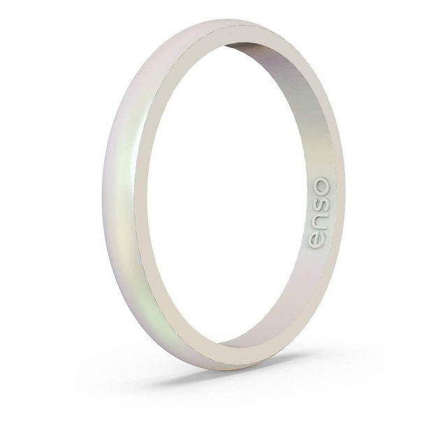 Enso Rings Halo Legend Silicone Ring - Made in The USA - an Ultra Comfortable, Breathable, and Safe Silicone Ring - Men's and Women's Silicone Wedding Ring