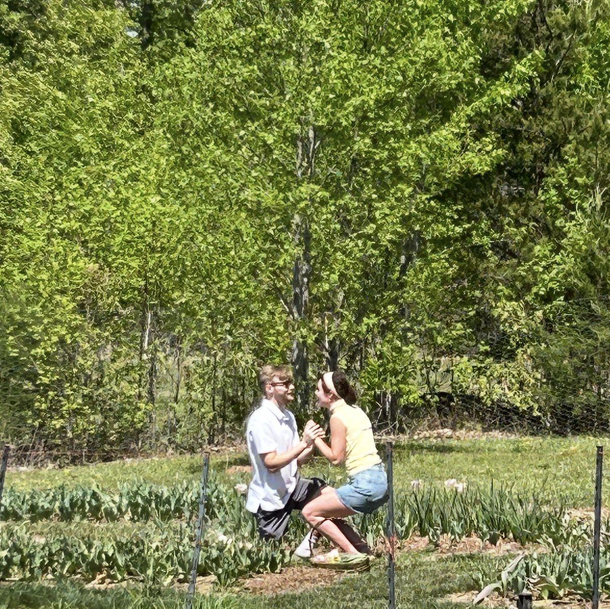 Kate did fall to the ground after Nathan got on one knee. (April 18th 2026)