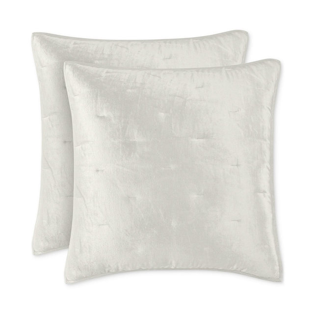 Hotel Collection Velvet Quilted 2-Pc. Sham Set, Euro, Macy's Exclusive