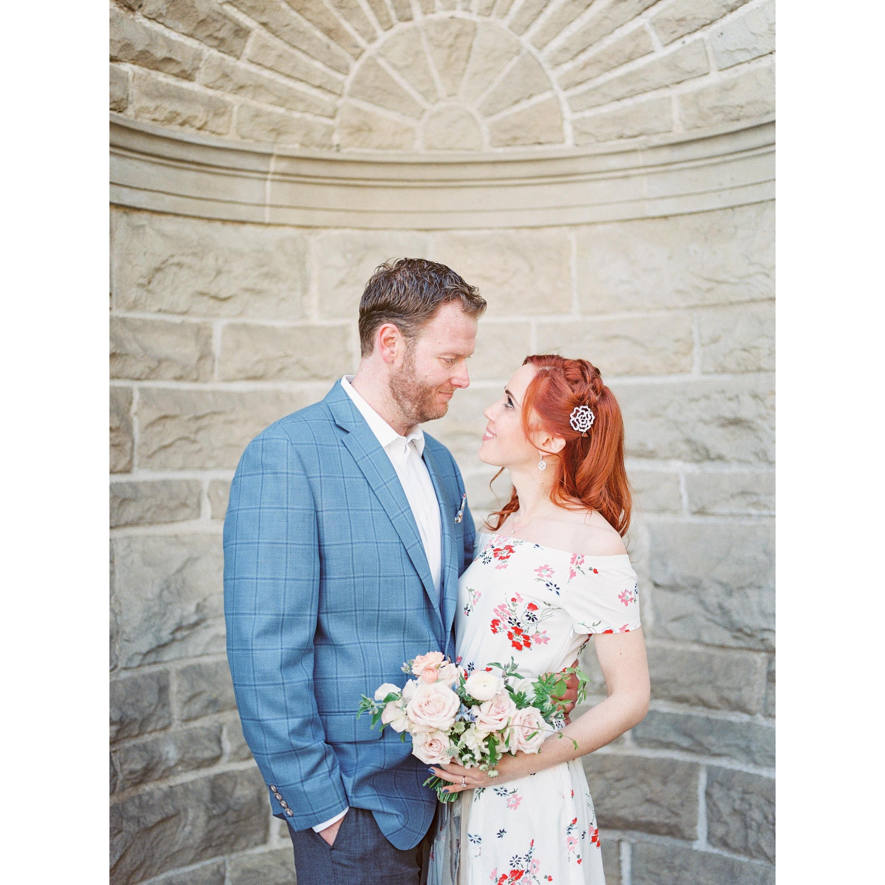 Taken at Greystone Mansion during our engagement photo shoot. This is one of our favorites!