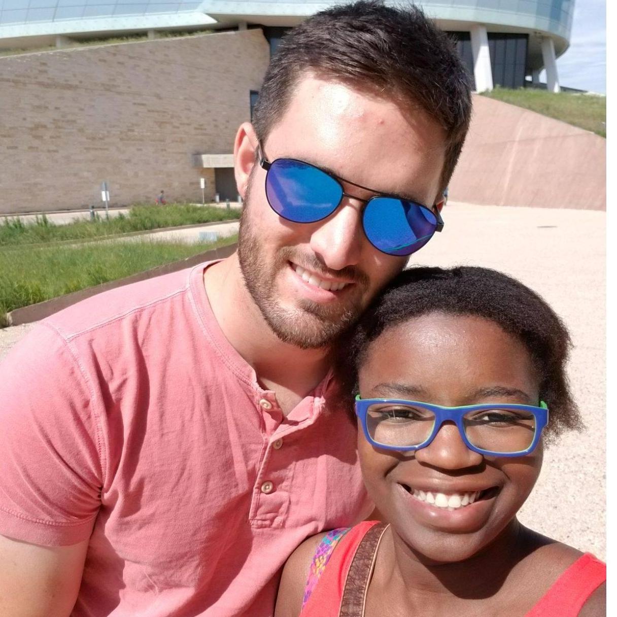 Rob visiting Judy in Winnipeg the summer she was in Gimli working with Cadets