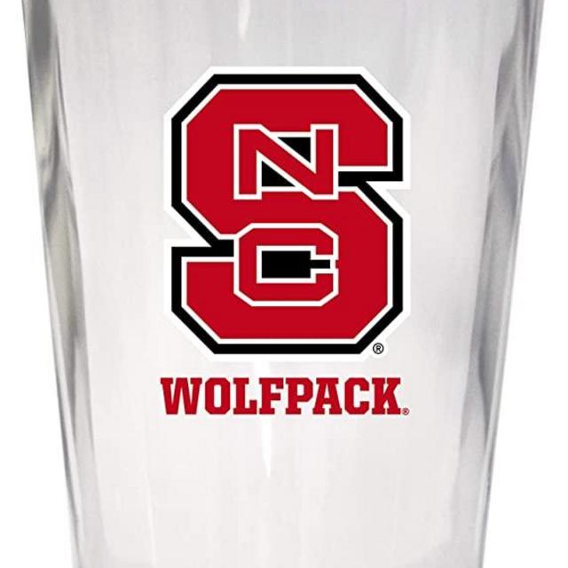 NC State Wolfpack 16 oz Pint Glass 4 Pack
