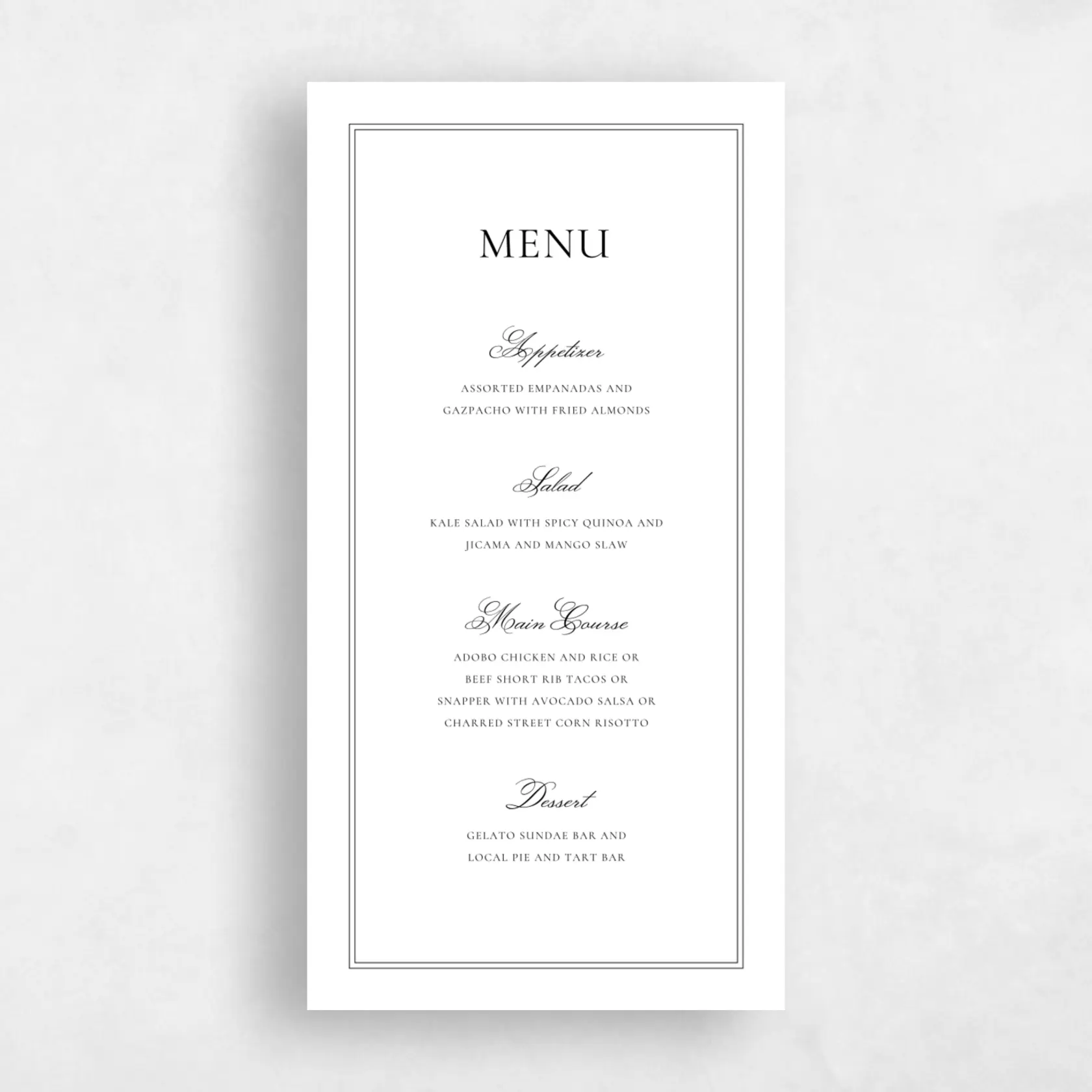 Menu - Wyncote preview