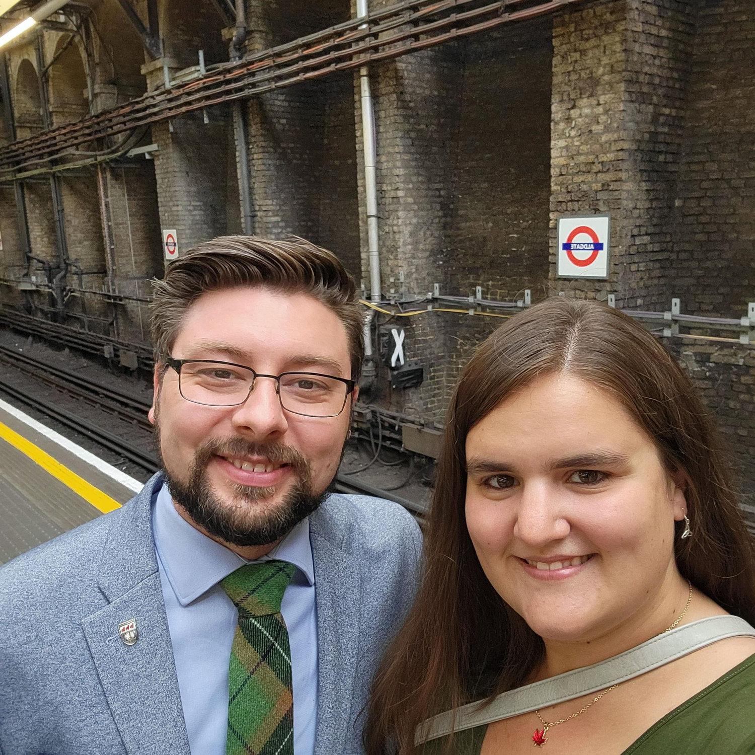 London underground on our way to see a West End show