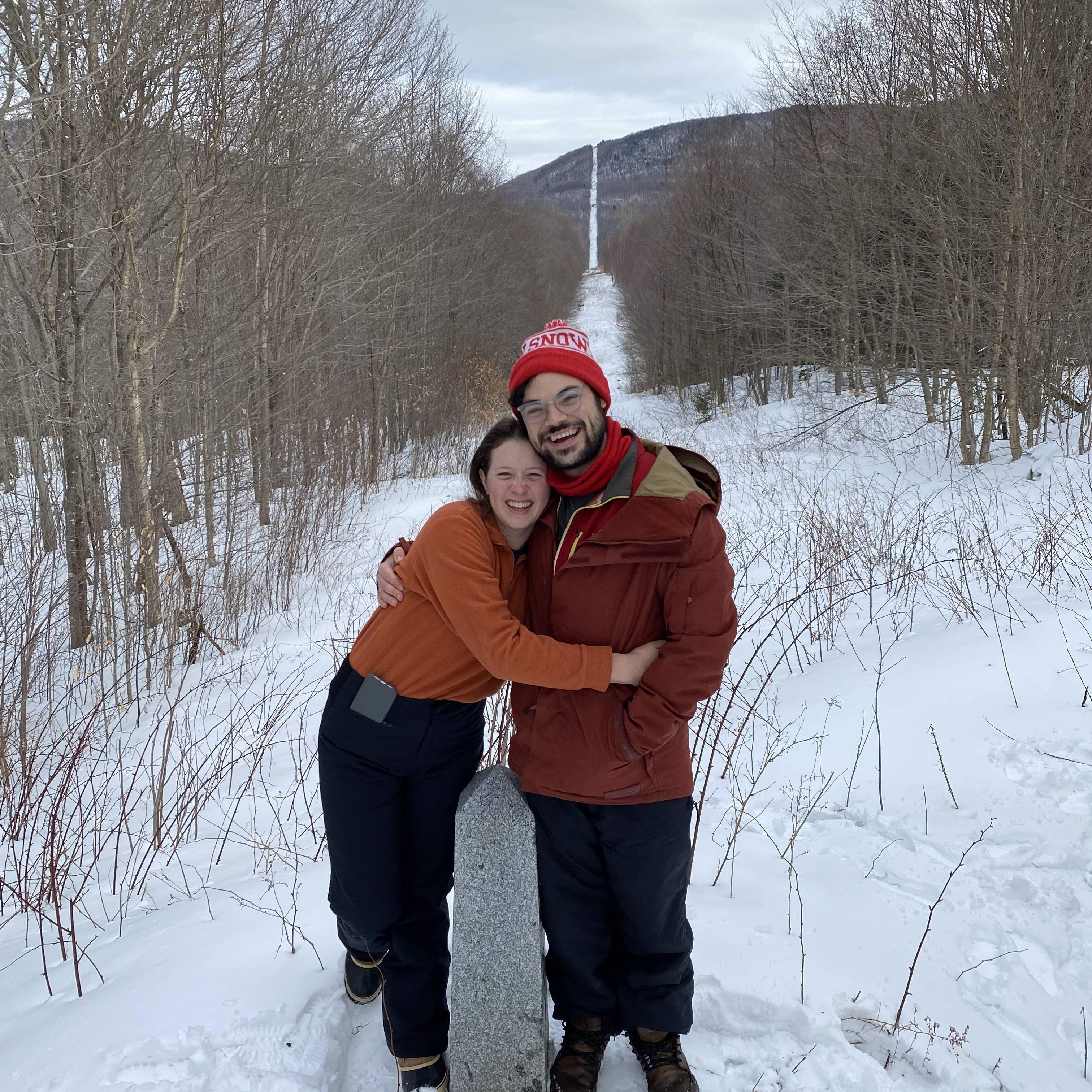 The Vermont-Canada border!