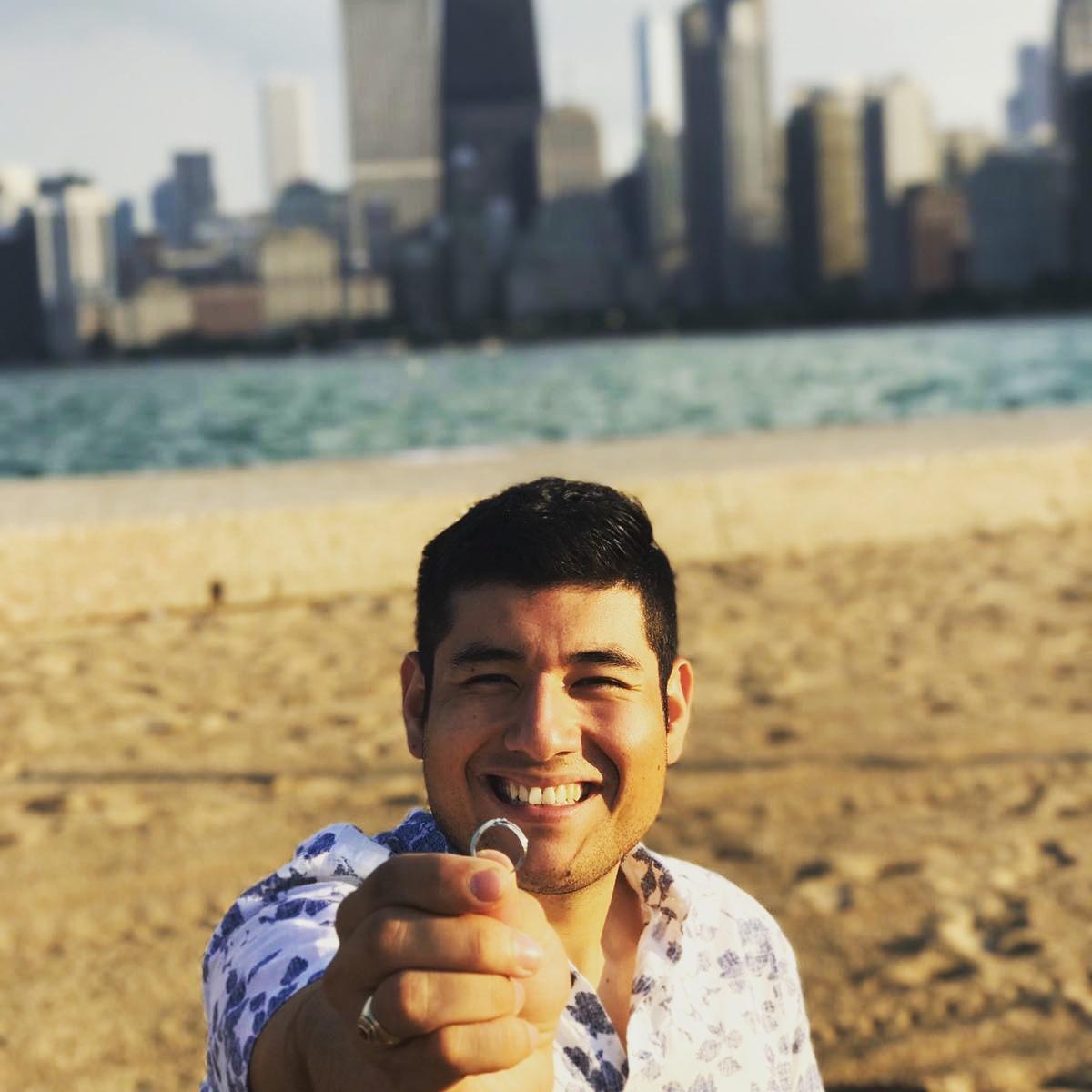 These are some pictures from the day Oscar proposed in Lincoln Park!