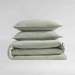 Calvin Klein Modern Cotton Melange Solid Comforter Set - Green, King Comforter + 2 King Shams