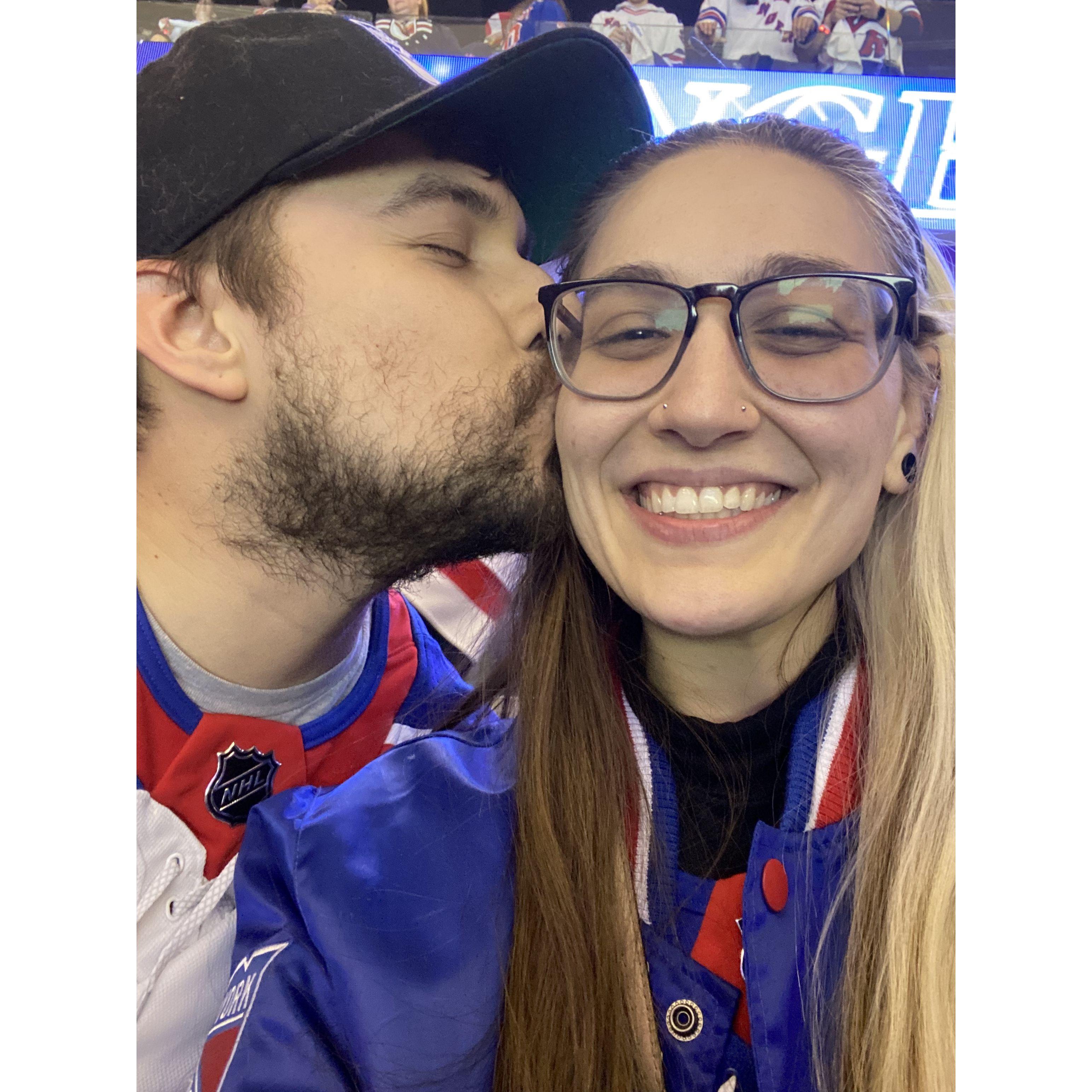 Literally always at the garden during hockey season.
