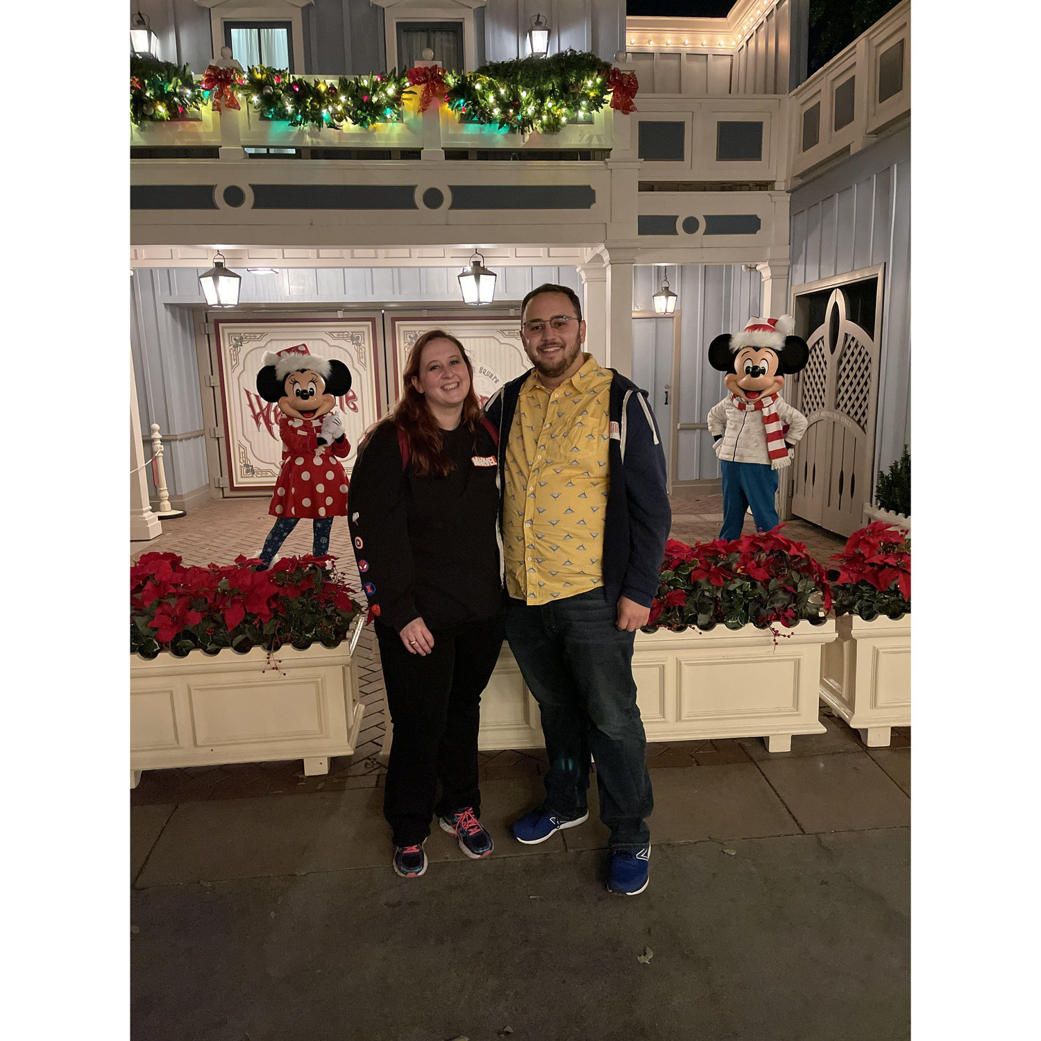 Christmas Mickey and Minnie at Disneyland