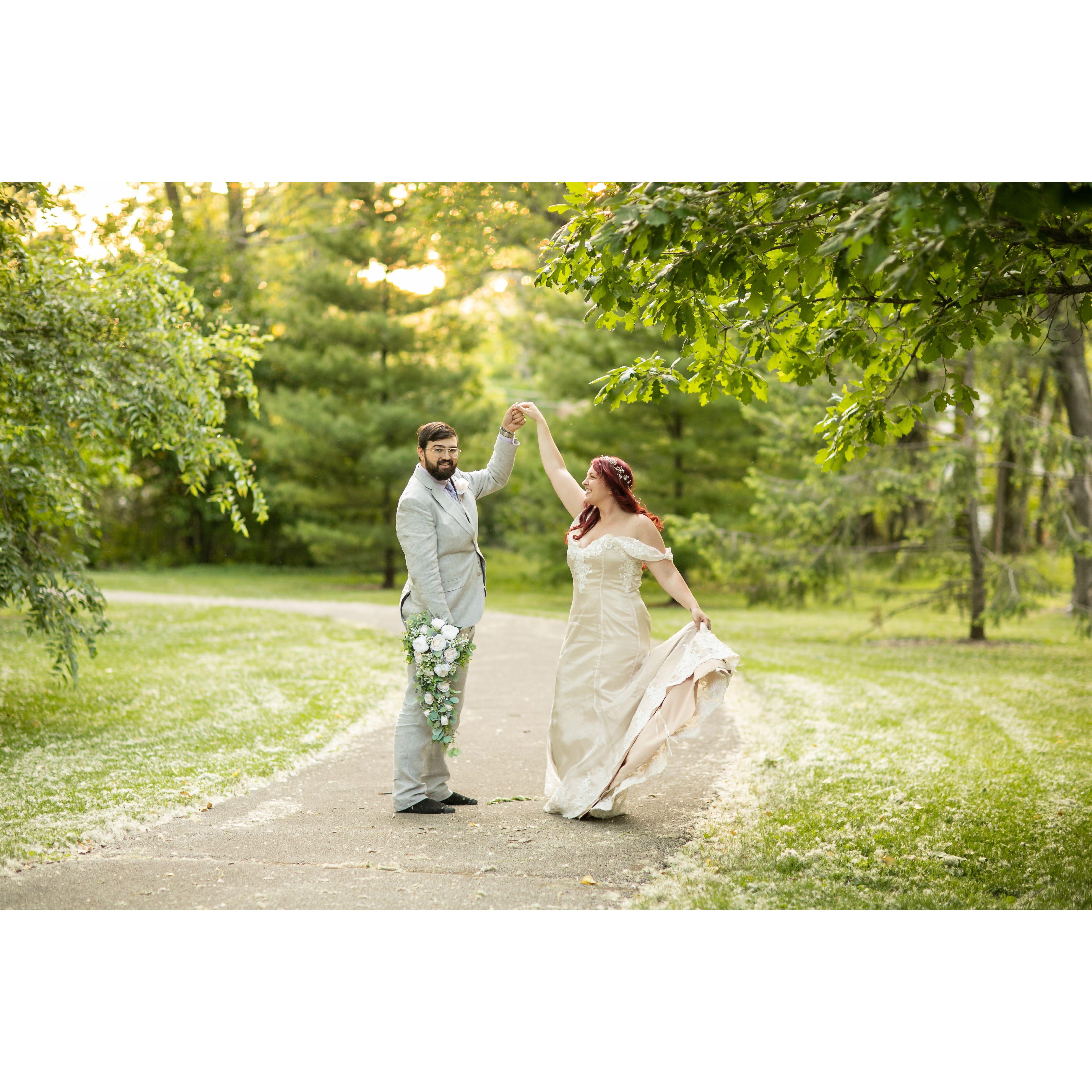 After the wedding the couple did another intimate photo shoot to try a preserve the excitement and enjoy each other