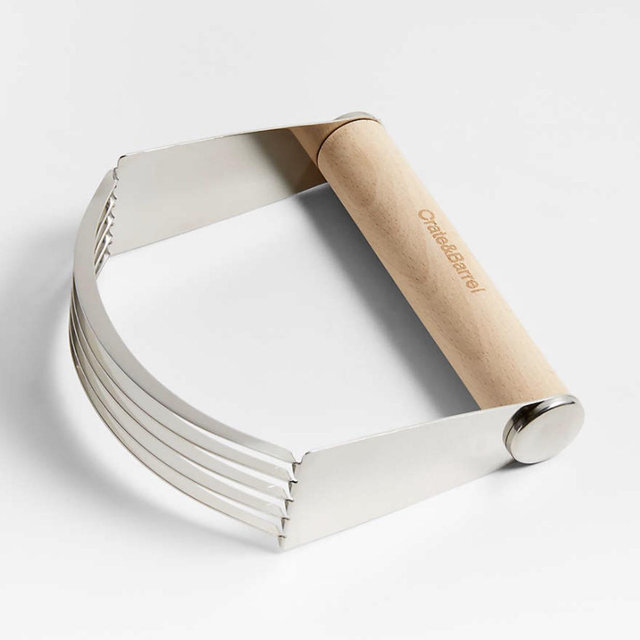 Crate & Barrel Pastry Blender with Beechwood Handle