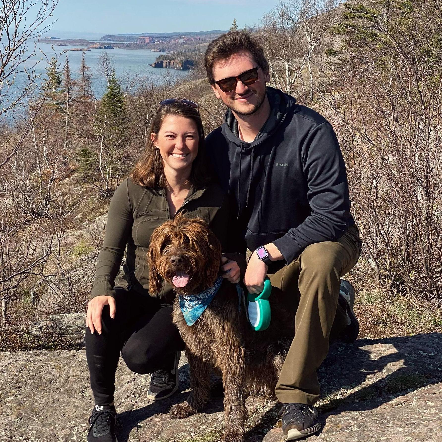 Hiking in Duluth with our girl