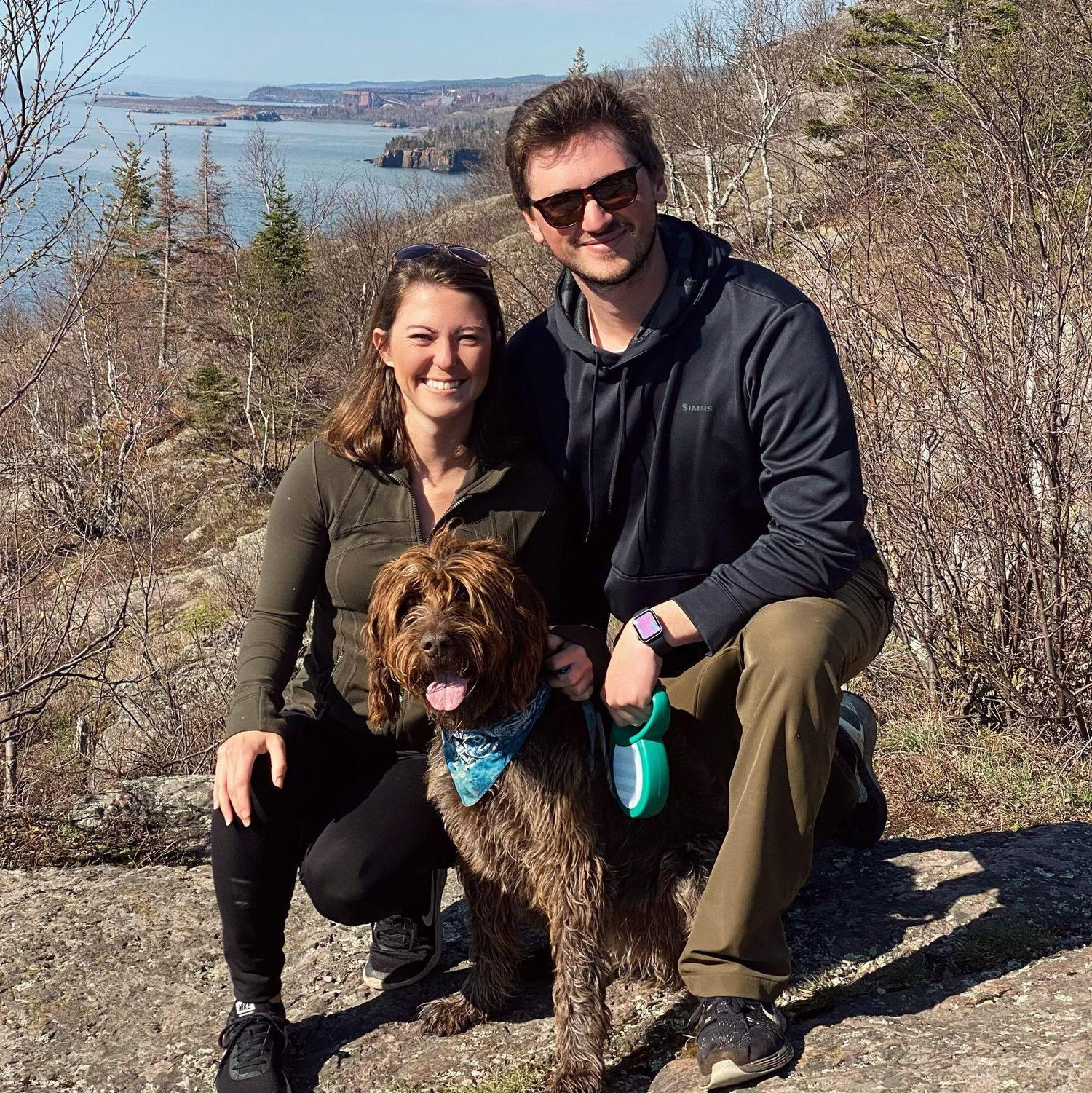 Hiking in Duluth with our girl