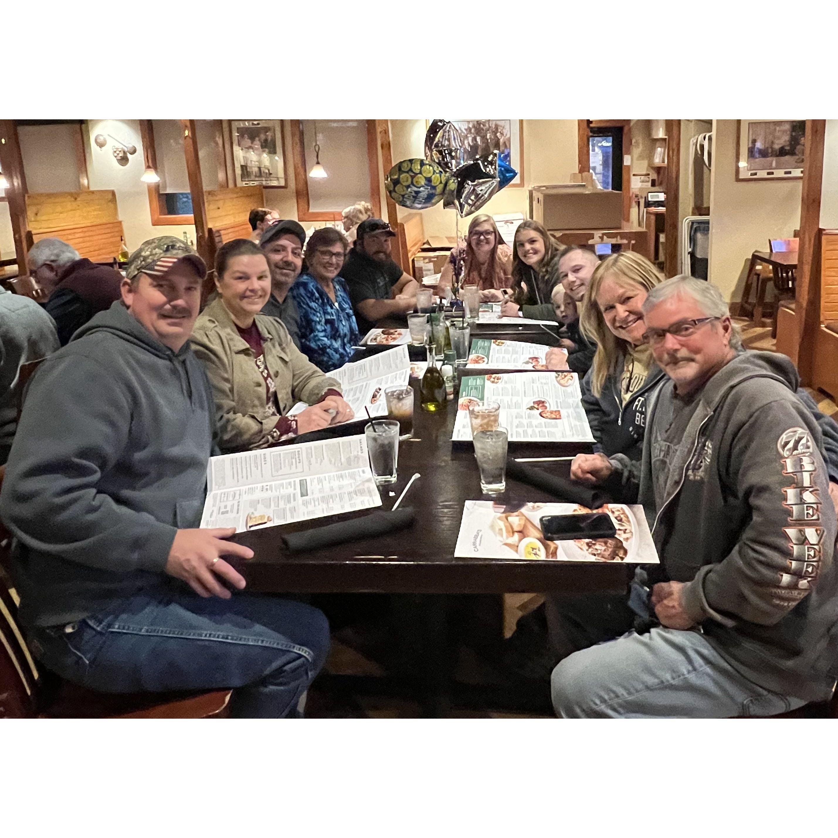 Lots of birthday dinners 2022