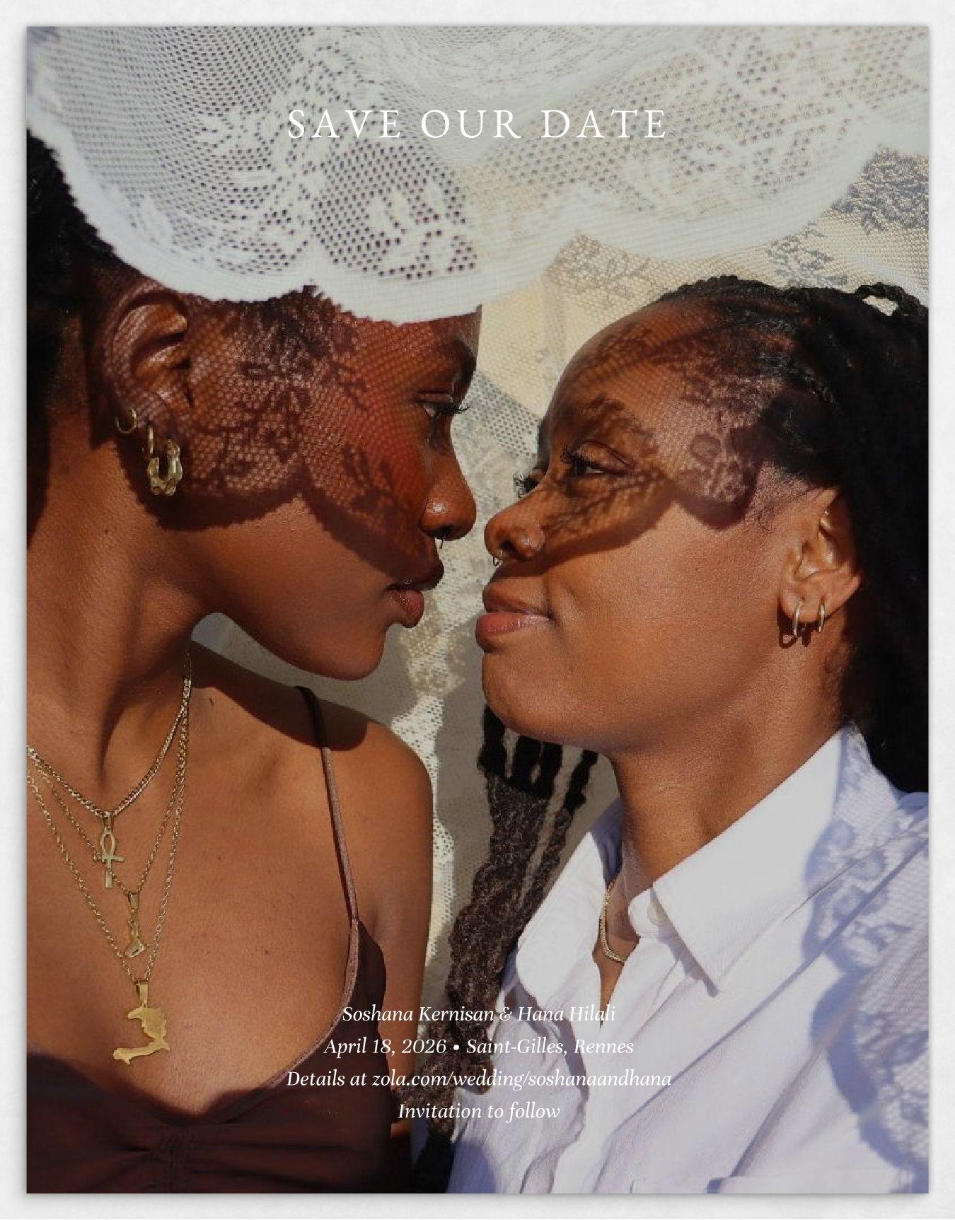 The Wedding Website of Soshana Kernisan and Hana Hilali