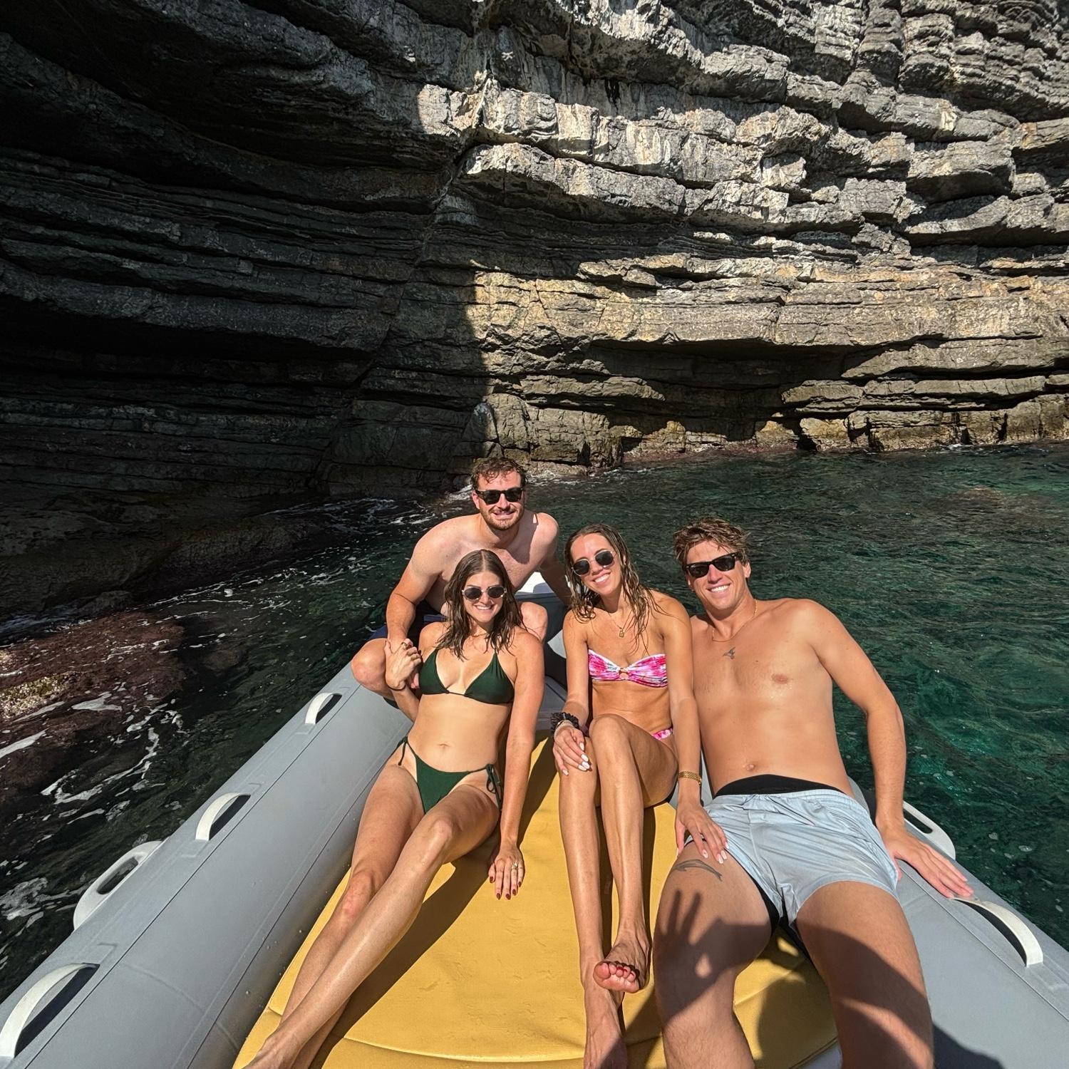 Boat day on the Amalfi coast with Dillon and Lacie!