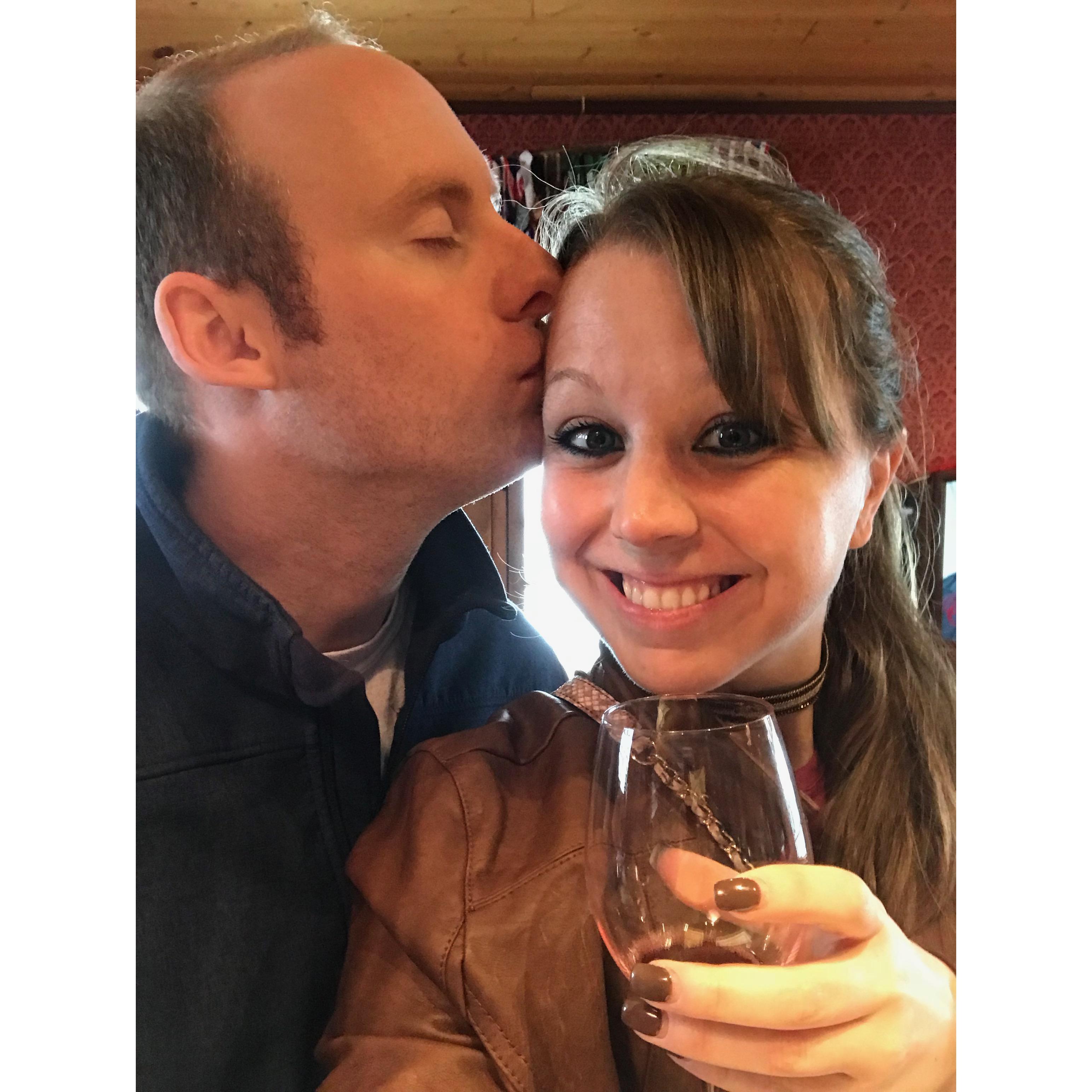 Kristina's 29th birthday getaway at Lake Chelan, WA. One of our favorite wineries: A Hard Row to Hoe