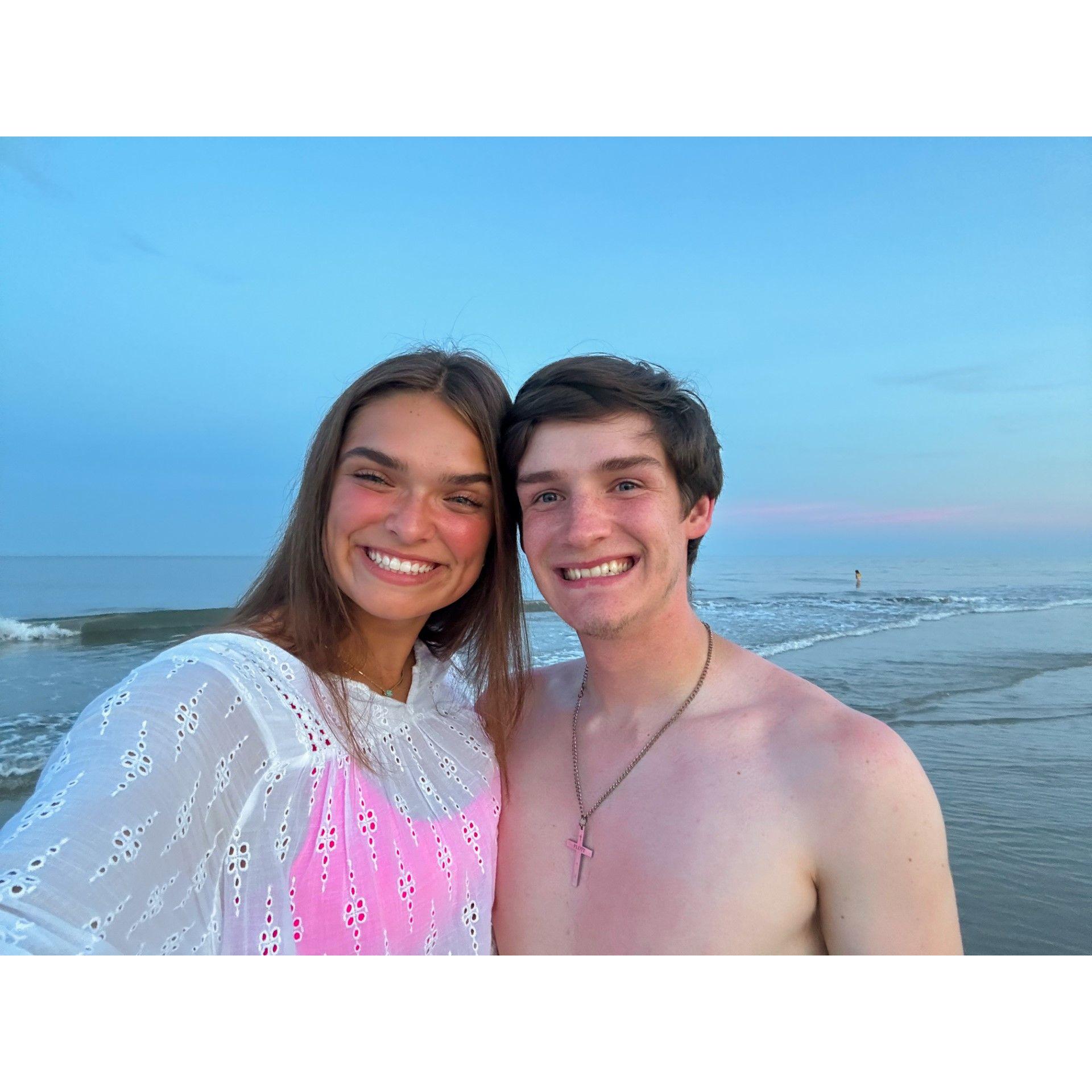 At Hilton Head beach