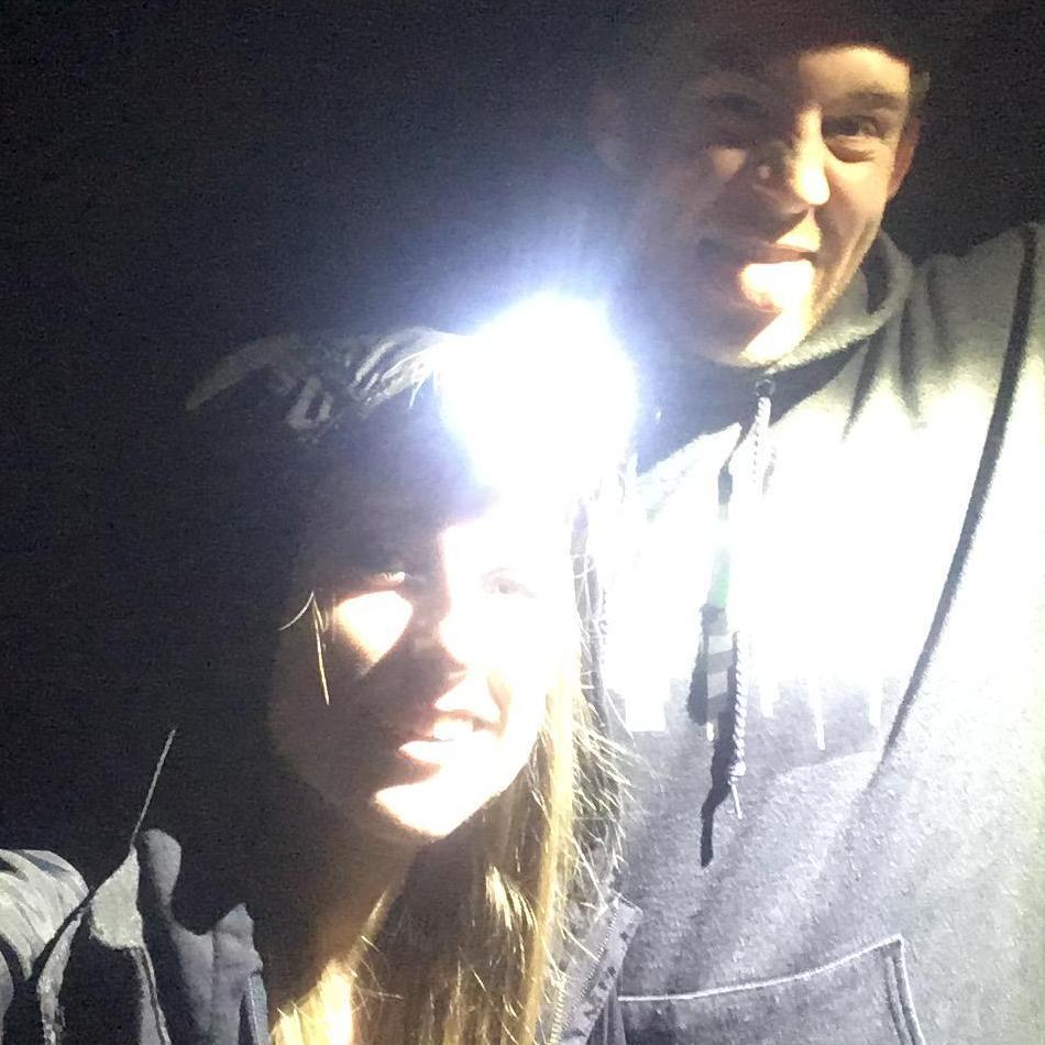 It was 80 degrees outside, and 42 degrees in the Cave, which was created by lava from the Mount Saint Helens volcano.
Ape Cave in Mount Saint Helens, WA