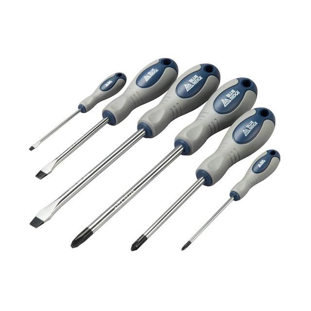 Blue Ridge 6pc Household Screwdriver Set Blue