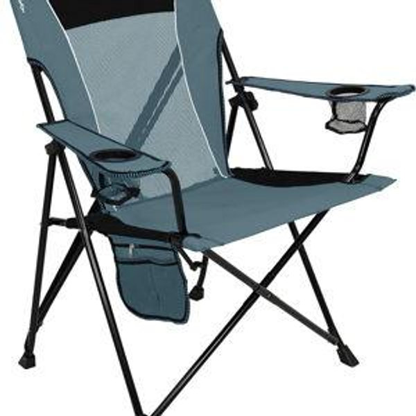 Kijaro Portable Camping Chairs - Enjoy the Outdoors with a Versatile Folding Sports Chair for Outdoor & Lawn - Dual Lock Feature Locks Position – Hallet Peak Gray
