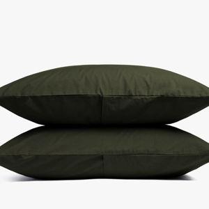 Brushed Cotton Pillowcase Set in Evergreen