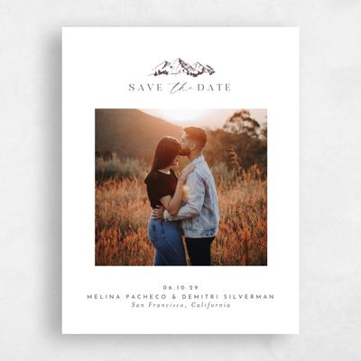 Chocolate, Brown Wedding Save the Date - Crispin Photo