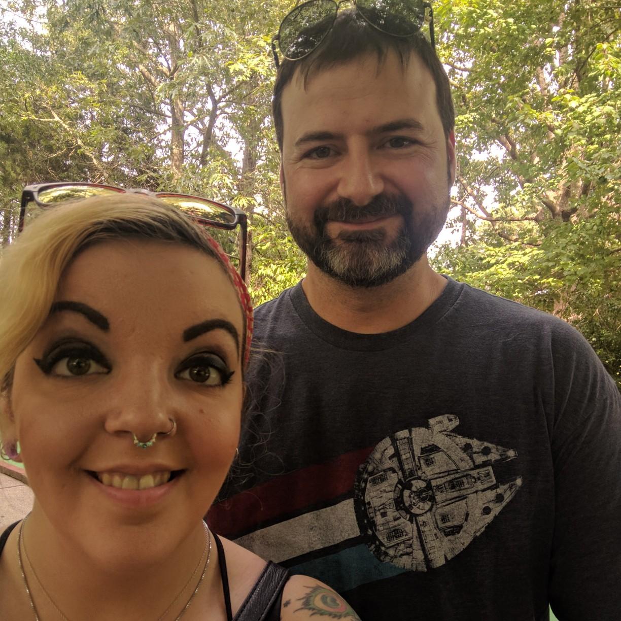 a confident smile before getting my butt kicked in mini golf. :(