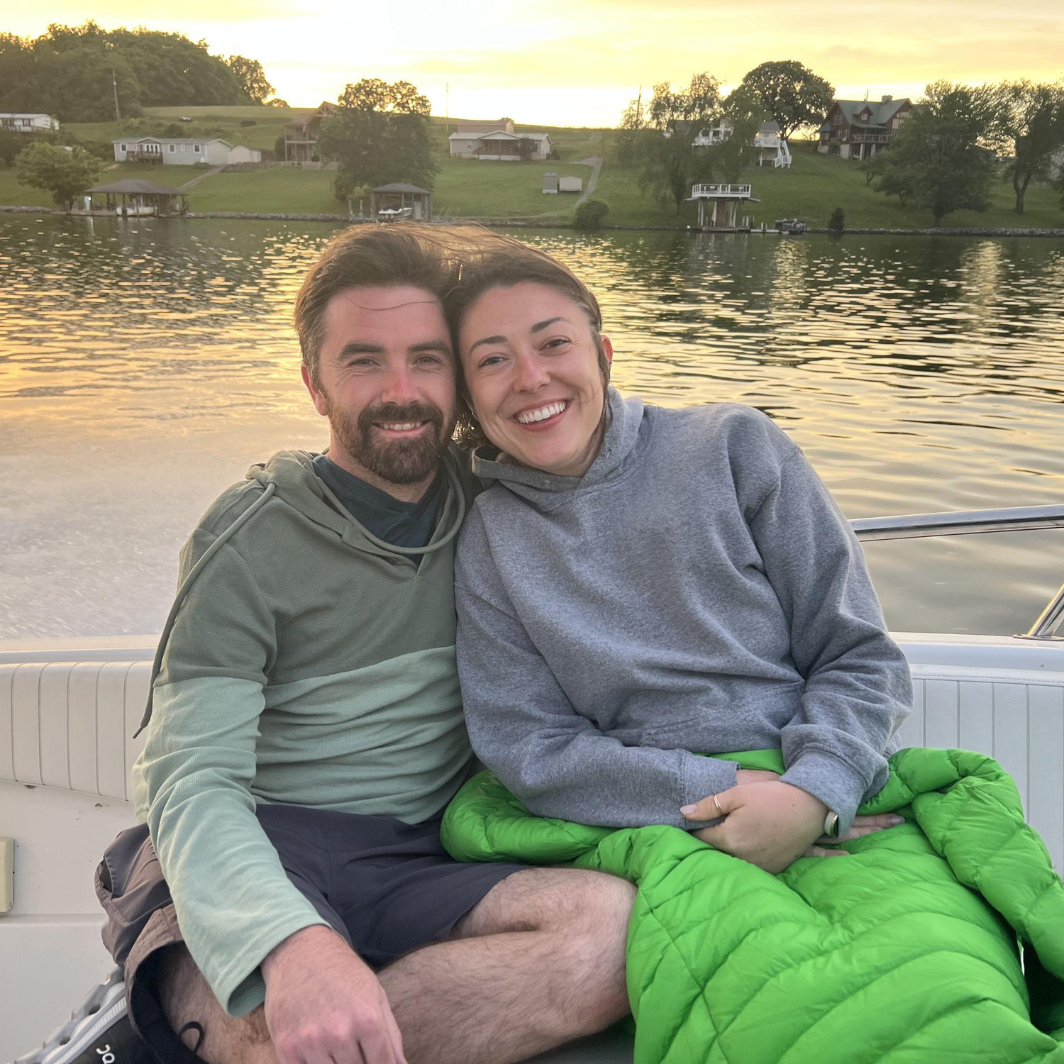 Boating with friends in Smith Mountain Lake