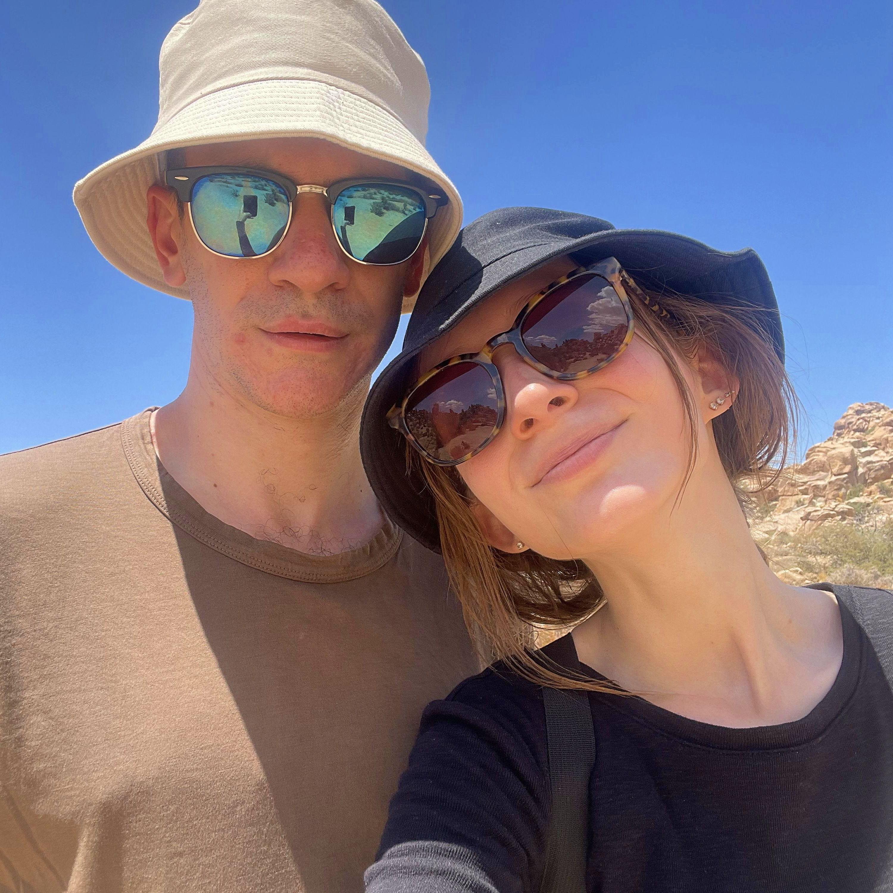 Braving the 100+ degree heat of Joshua Tree