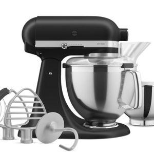 5 Quart Tilt-Head Stand Mixer with Premium Accessory Pack -Matte Black