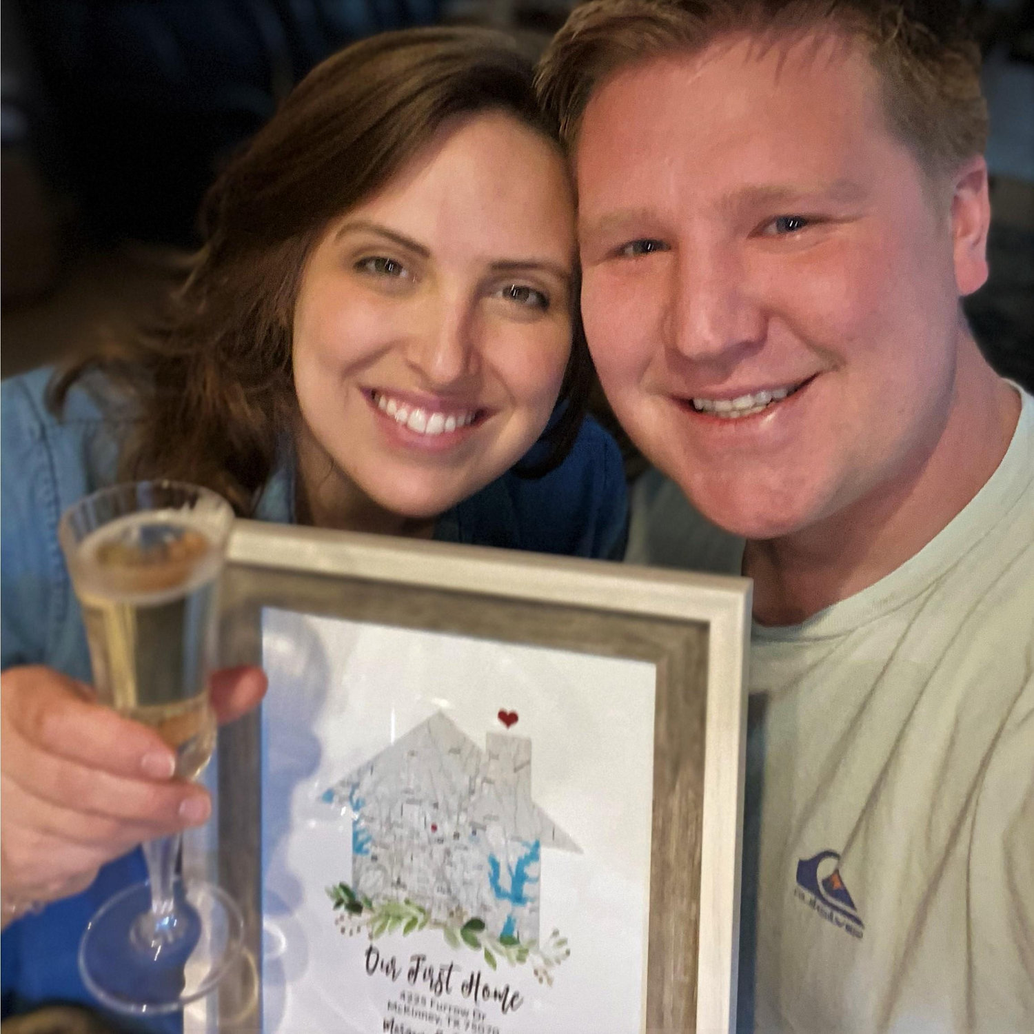 The day we closed on our house!