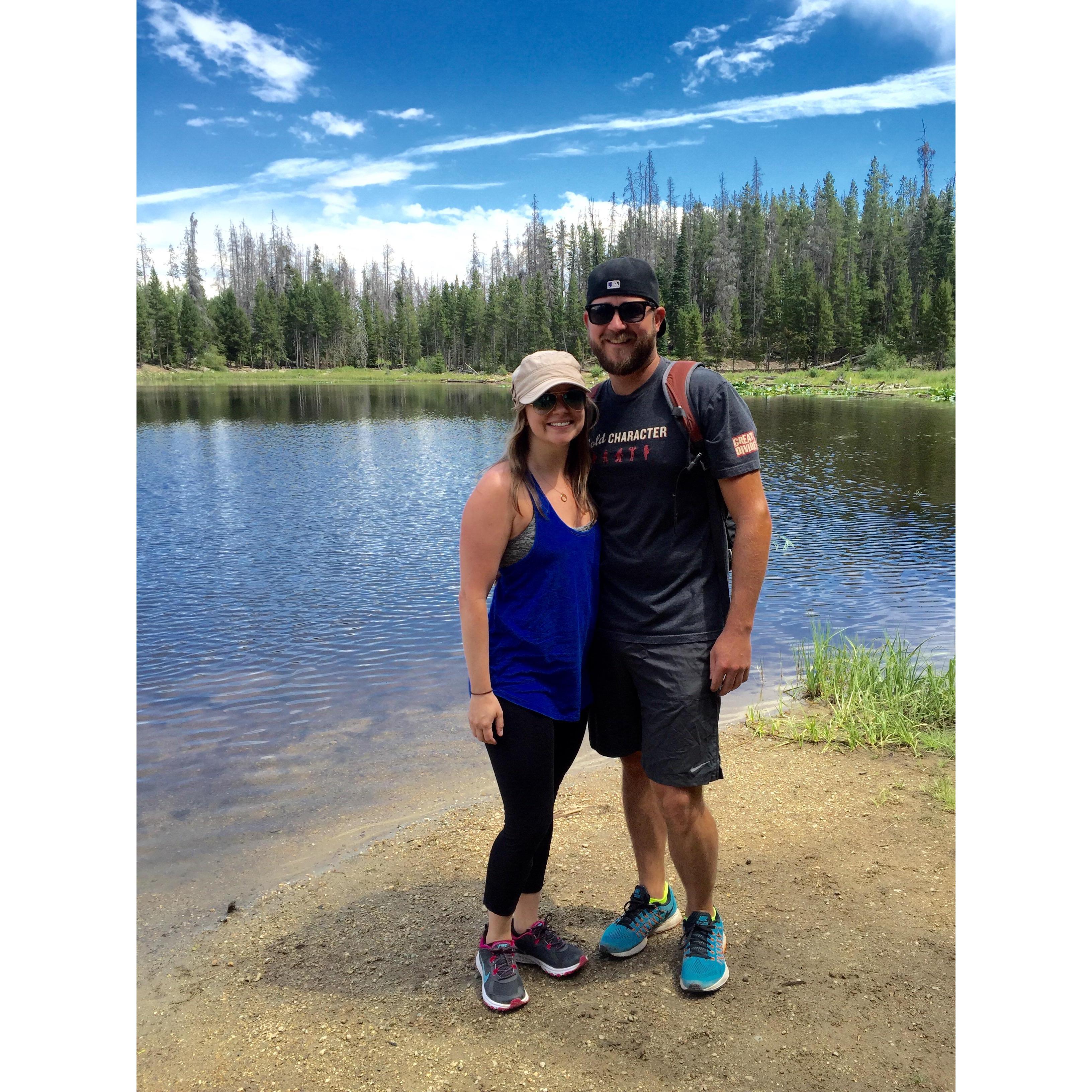 Kelly's first trip to Denver. Lily Pad Trail. July 2016