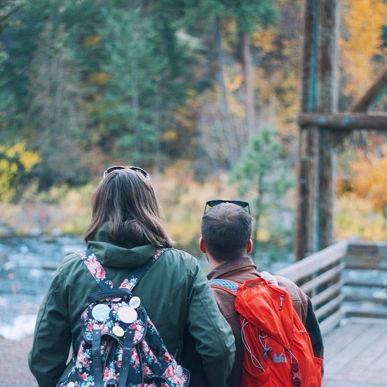 Looking at the fall colors in Washington, we never could have guessed that we would get engaged right there just 3 months later.