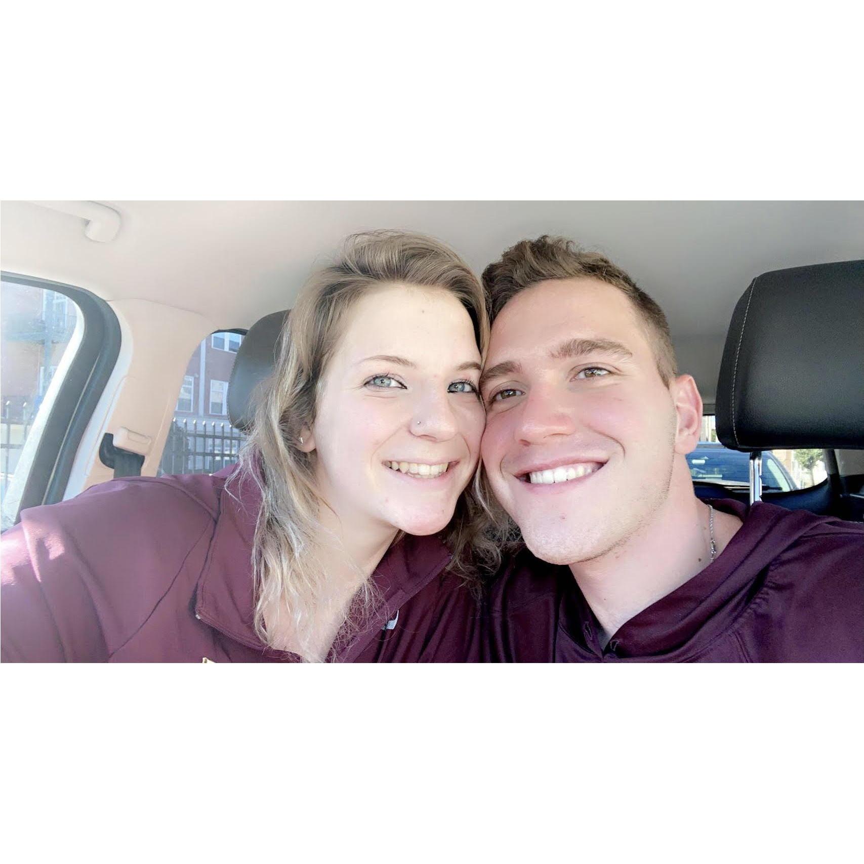 The first time we met in Albany during the long distance... little did we know we'd be living here 2 and a half years later!