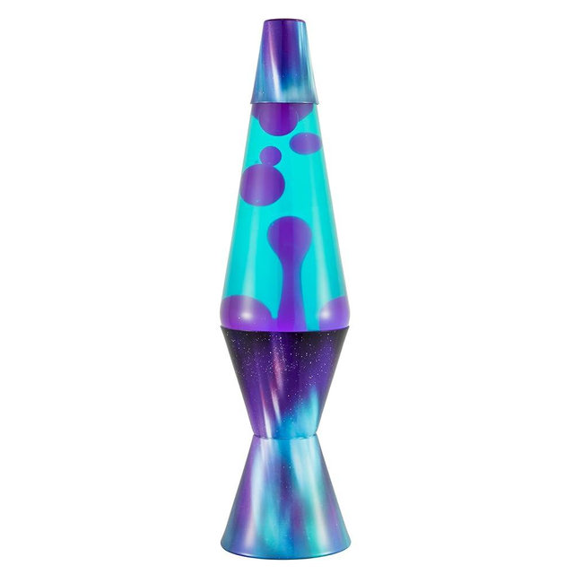 Lava Original Lamp - 14.5" Aurora Borealis - Purple Wax and Teal Liquid - Home Décor Motion Light - 2047